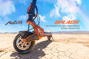 Pre-order!! SPLACH Mukuta: An E-Scooter with Detachable Battery & Power Bank in One