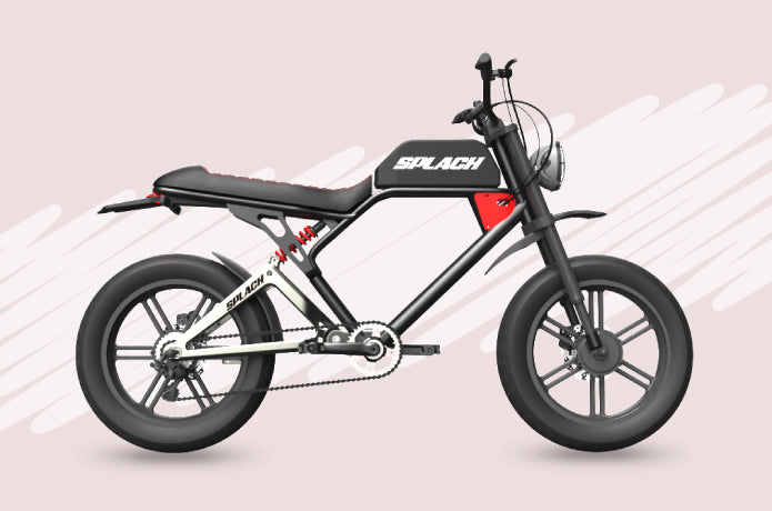 Back-to-School Deal! SPLACH Cross: Harley-Like Hi-Tech E-bike