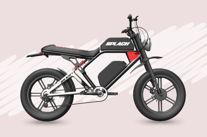 Back-to-School Deal! SPLACH Cross: Harley-Like Hi-Tech E-bike
