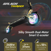 Pre-order!! SPLACH Thunder: Silky Smooth Dual Motor Electric Scooter