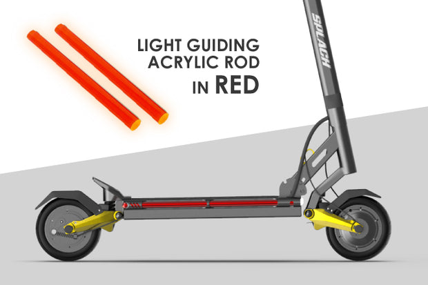 Accessory: TWIN Red Acrylic Light Guide Rod x 2